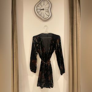 Zara Velvet Wrap Dress